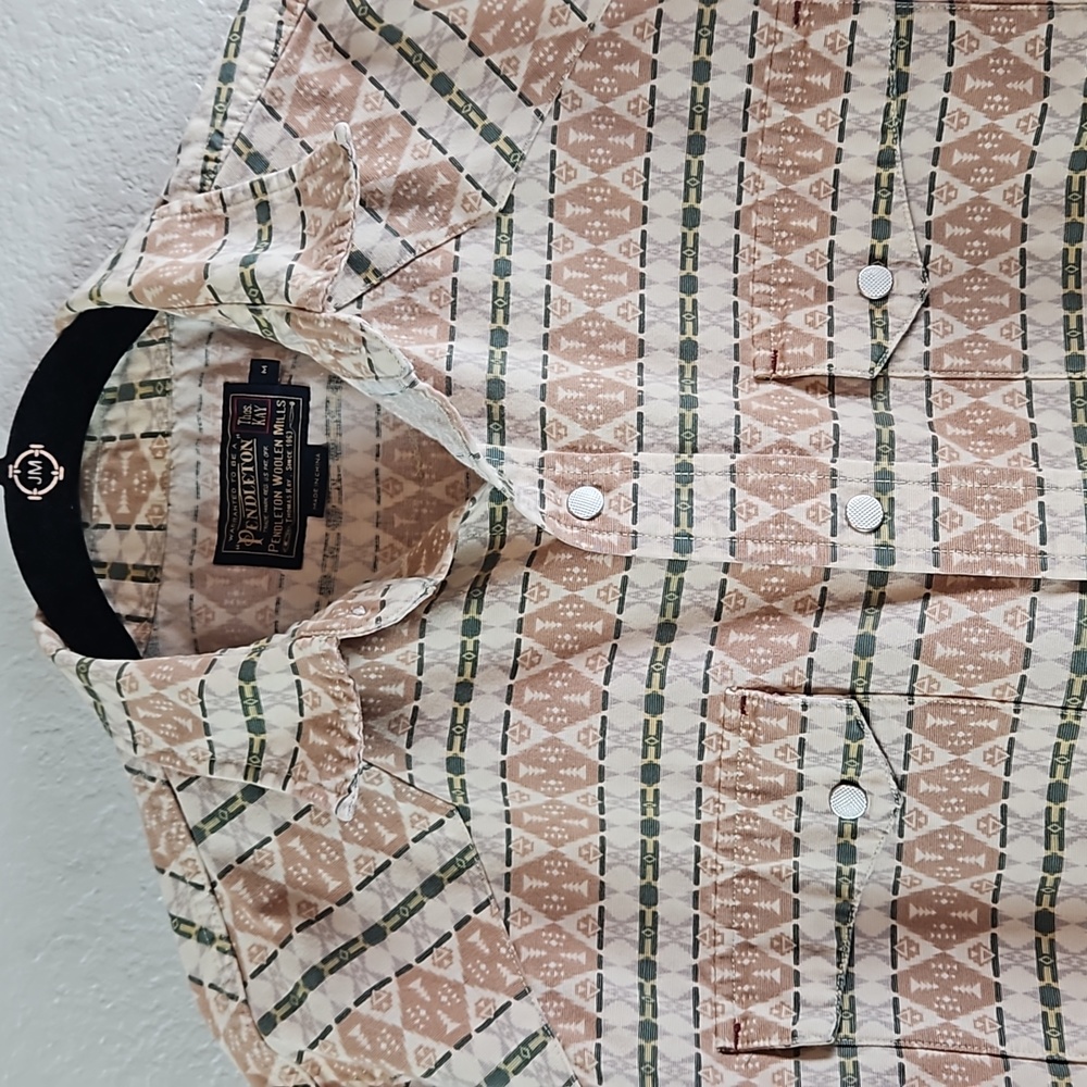 Pendleton Thomas Kay | Men's Snap Down Long Sleeves Aztec Shirt Sz L